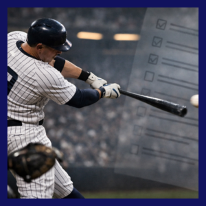 Professional baseball player striking out, symbolizing blind spots and performance review in security programs